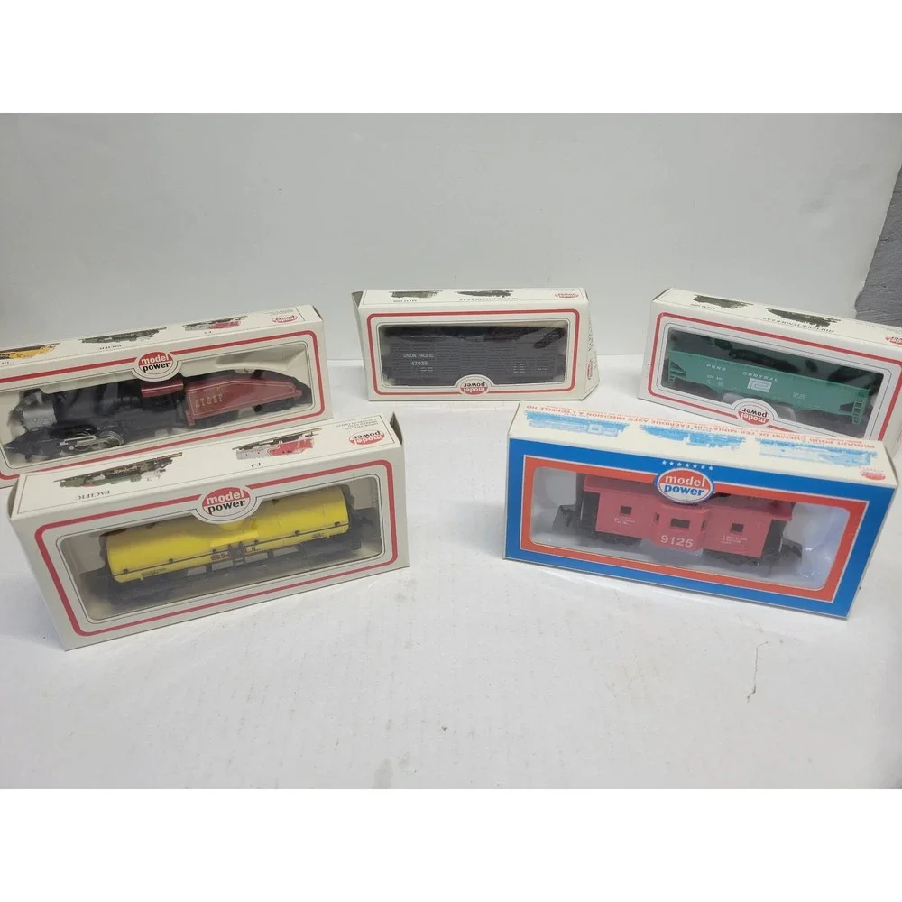 Vtg‎ Model Power HO Scale Train Lot of 5 New in Boxed